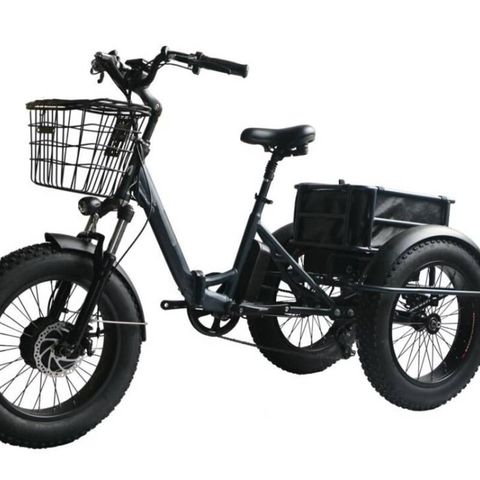 Fatbike Elektrisk trehjuls sykkel 500W 48V 11AH