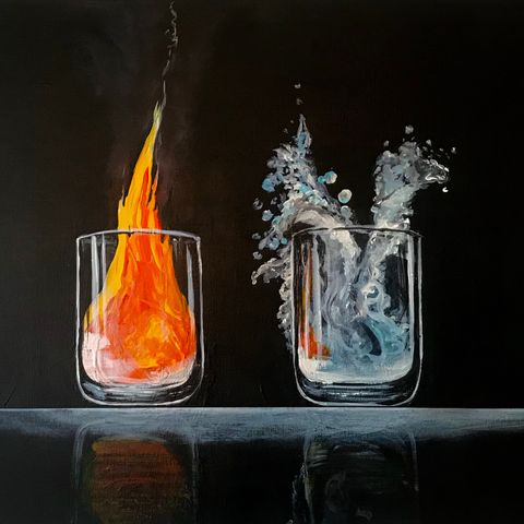 Maleri «Fire elementer»