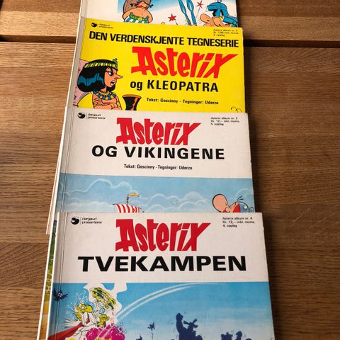 Asterix hefter fra 1-29 og et nyere hefte