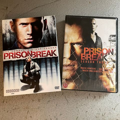 Prision Break sesong 1 og 3 DVD