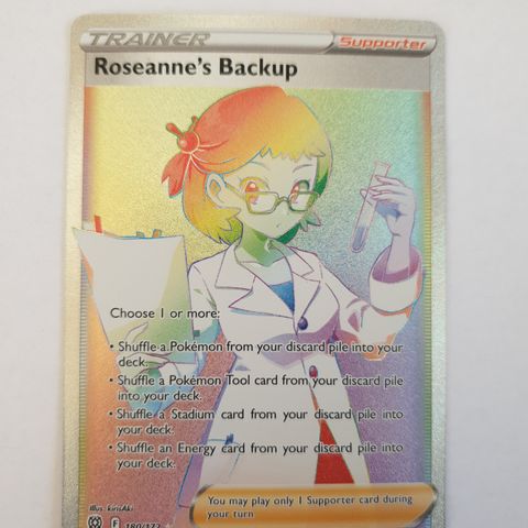 Pokemon TCG Roseanne's Backup Rainbow Rare Brilliant Stars