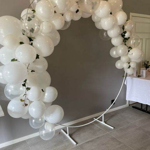 Utleie av backdrop/sirkelbue til bryllup, bursdag, babyshower