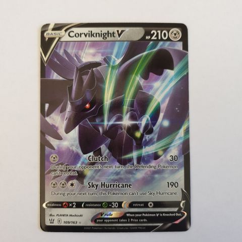 Pokemon TCG Corviknight V Battle Styles