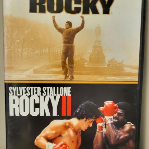 Rocky og Rocky II Dobbel dvd