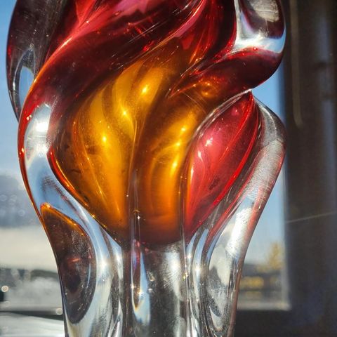 Gavetips?VAKKER glass vase 'Propell' fra Magnor Glassverk designerJosef Hospodka