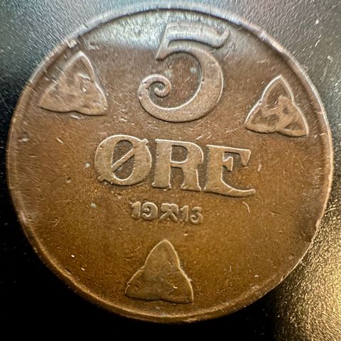 5 øre 1913  (2386 Å)