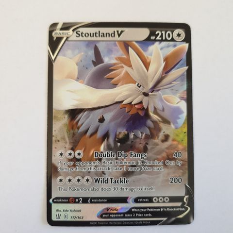 Pokemon TCG Stoutland V Battle Styles