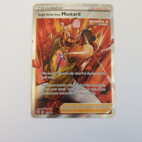 Pokemon TCG Singel strike Style Mustard Battle Styles