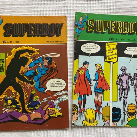Superboy nr 9 og 10 1976