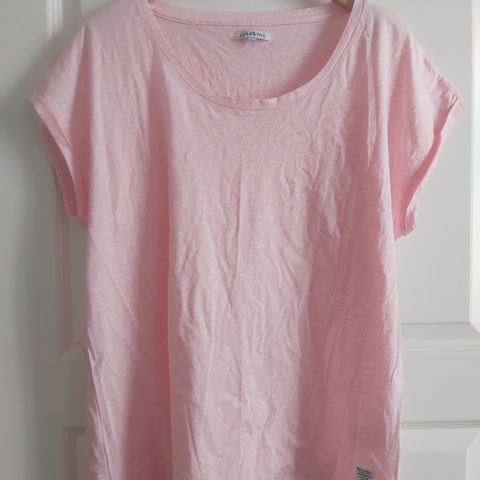 2XL. JEAN PAUL. 100% bomull T-skjorte. Lys rosa melert.