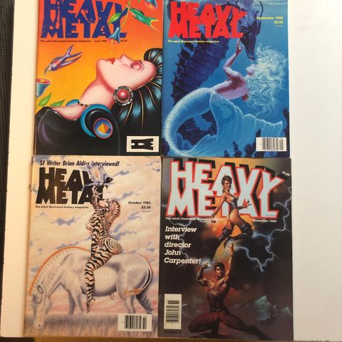 Heavymetal magazine1985 complete 12pcs. inkl porto! 500,-