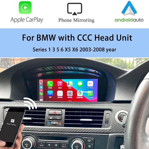 BMW CCC  Android Auto og Apple CarPlay modul med fiberoptisk lyd
