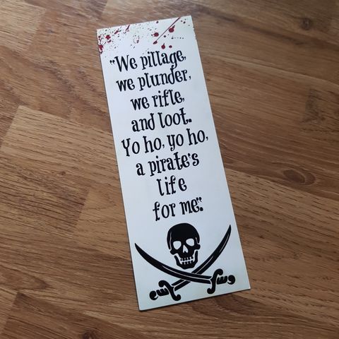 Pirates of the Caribbean bokmerke, Jack Sparrow, ubrukt, kan sendes