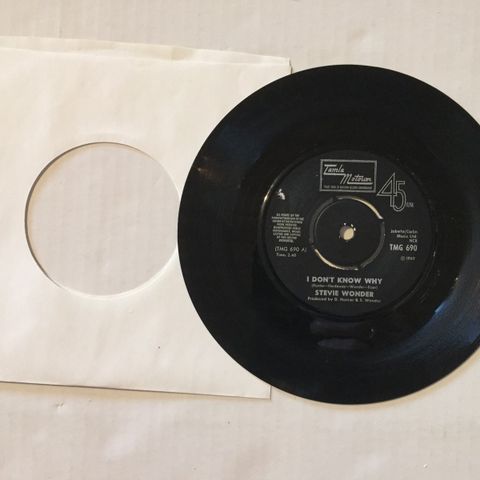 STEVIE WONDER / I DON'T KNOW WHY - 7" VINYL SINGLE