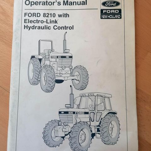 New Holland traktor instruksjonsbok.