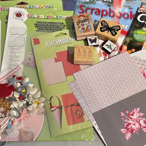 Scrapbooking utstyr.