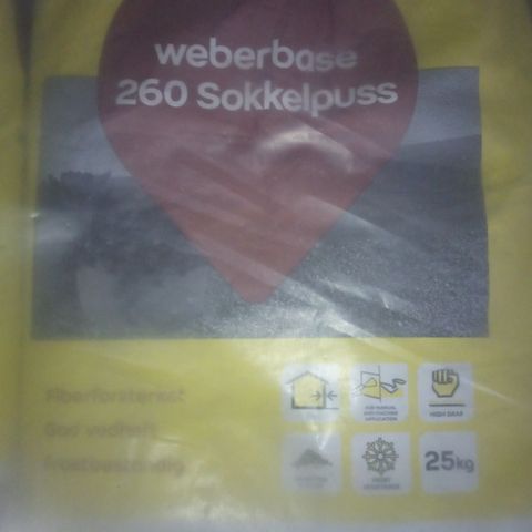 Weber 260 sokkelpuss