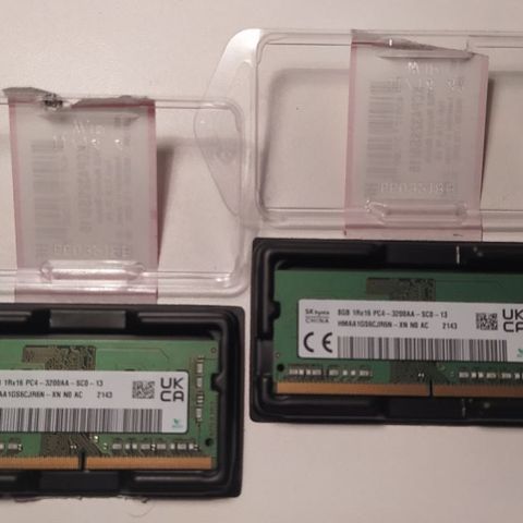2X8 GB RAM for laptop. DDR4 3200