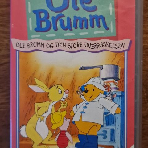 Ole Brumm Og Den Store Overraskelsen (1991) VHS Film