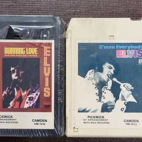 Elvis 8-spors kassetter (forseglede/nye)