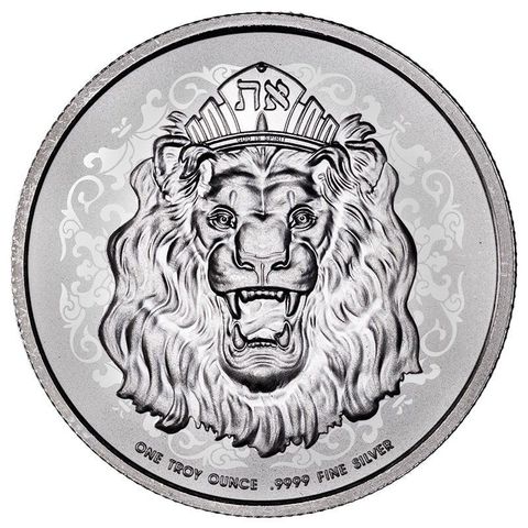 2023 Niue 1 oz 2 dollar Sølv Roaring Lion BU i kapsel