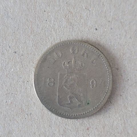 10 øre 1894 NORGE, flott mynt