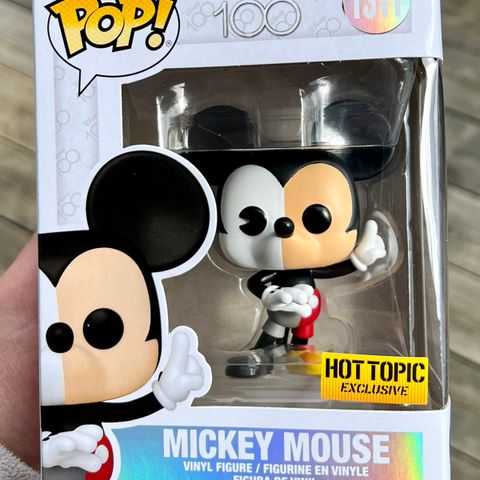 Funko Pop! Mickey Mouse (Half Black & White, Half Color) | Disney 100th (1311)