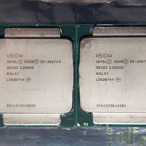 Intel Xeon E5-2667 v3 8C/16HT 3.2GHz (2 stk)