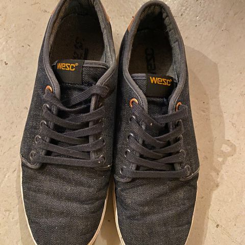 WESC sko, jeans-stoff str. 42,5