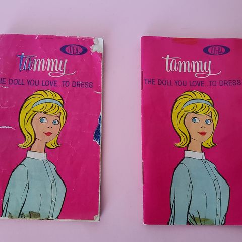 Vintage Barbie, Sindy, Vintage Tammy fra Ideal Toy Corp. Kleshefter