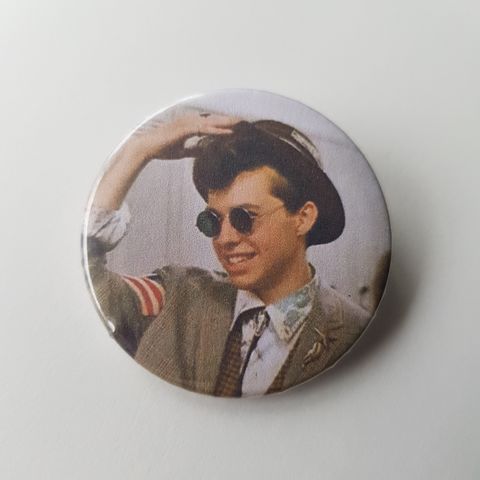 Pretty in Pink, Duckie Dale, 80s button, ny, kan sendes