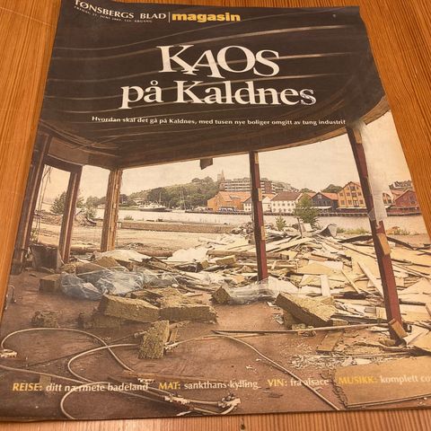 TØNSBERGS BLAD MAGASIN 21. JUNI 2002 - KAOS PÅ KALDNES