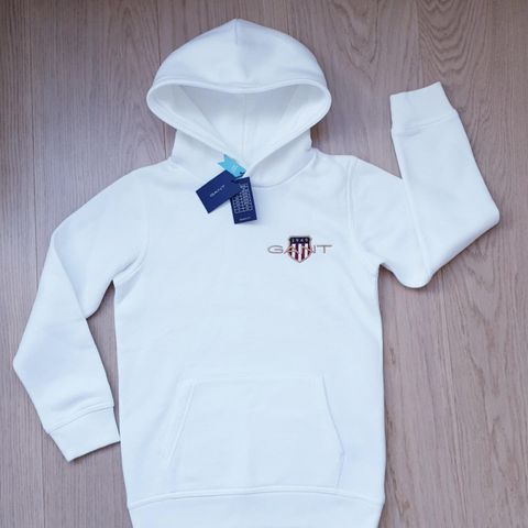 Ubrukt flott Gant archive shield hoodie, str 134/140