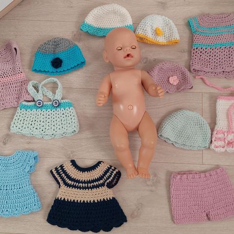 Babyborn dukke med masse klær
