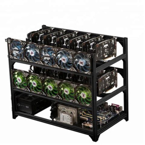 IWILL 120S Miningrigg for 12 GPU, stackable + USB Watchdog (nytt)