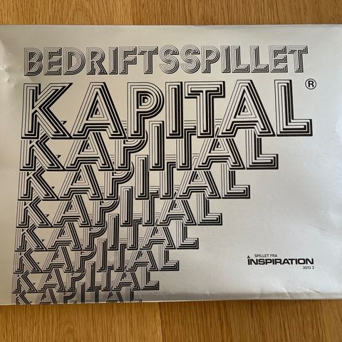 Brettspill Bedriftsspillet Kapital - uåpnet og forseglet!