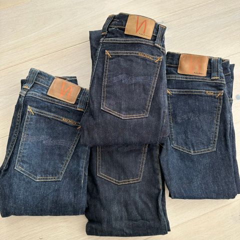 nudie jeans high kai str 26/34, 4 stykker selges
