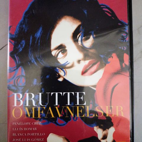 Dvd. Brutte omfavnelser. Penelope Cruz. Spansk film. Norsk tekst.