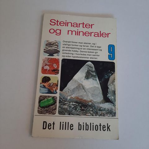 Steinarter og mineraler 9 - Det lille bibliotek - 1975