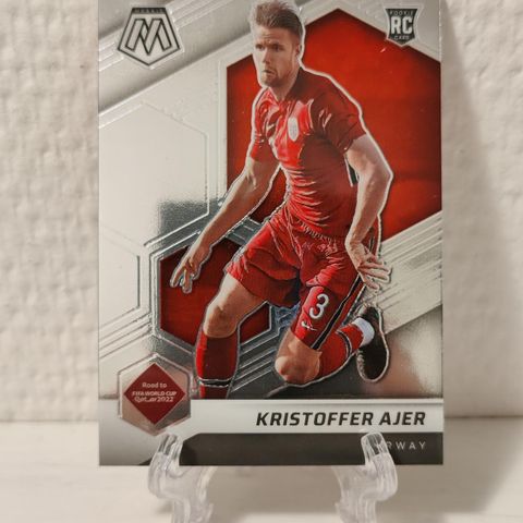 No. 55 Kristoffer Ajer
Base Card
- Panini Mosaic Fifa Road to World Cup