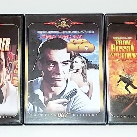 5 DVD.JAMES BOND 007.SEAN CONNERY.