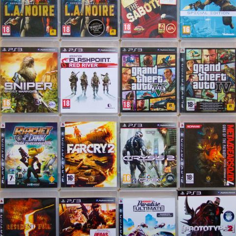 PS3 Spill | Playstation gaming | Se stor alfabetisk liste