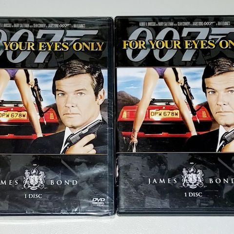 2 DVD.JAMES BOND 007.ROGER MOORE.1 stk.Uåpnet.