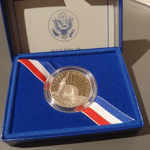 Half dollar 1986 proof coin