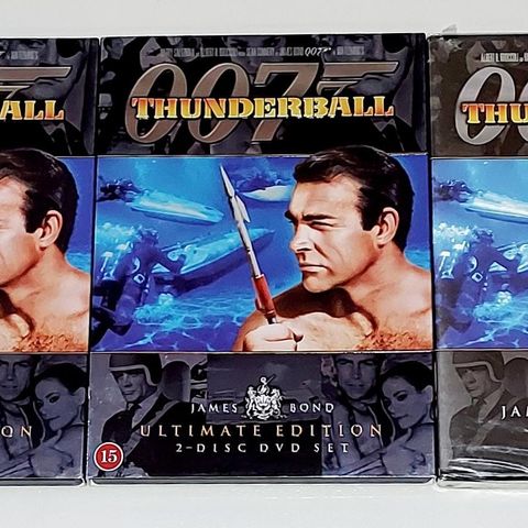 3 DVD.JAMES 007.SEAN CONNERY.1 stk.Uåpnet.