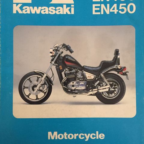 Kawasaki EN450/500+ Service Manual Orginal. Ny