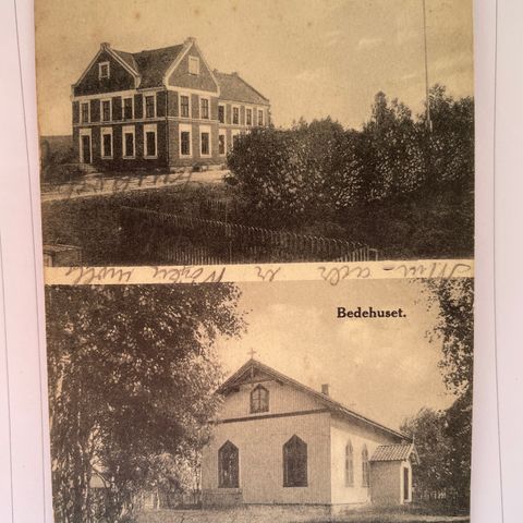 Skarnes Kommunelokalet Bedehuset - C. Normanns postkort - stpl Sandviken 1913
