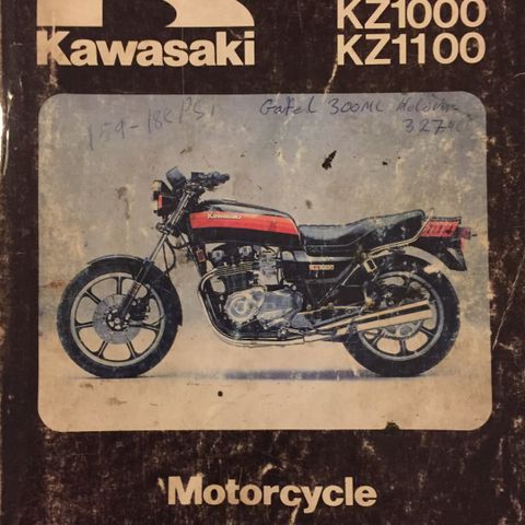 Kawasaki Z/KZ1000J++ Service Manual Orginal