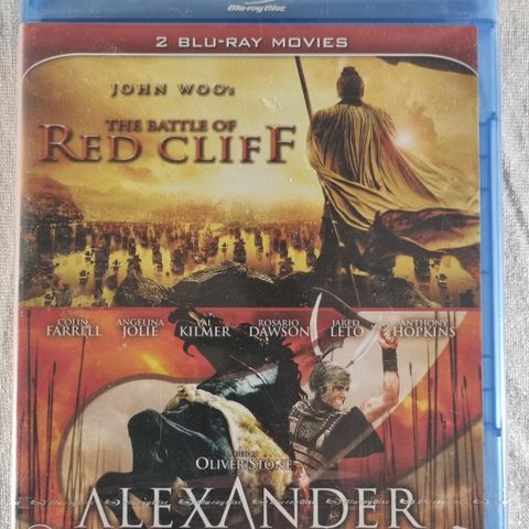 Red Cliff og Alexander dobbel Blu-ray ny forseglet
