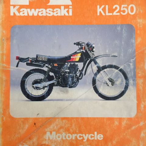 Kawasaki KL250A.B.C. Service Manual Orginal